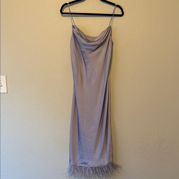 L'Academie The Mindy Midi Dress in Lavender - Picture 2 of 9